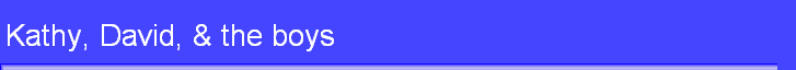 Kathy, David, & the boys