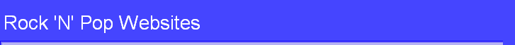 Rock 'N' Pop Websites